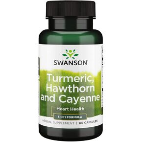Swanson Full Spectrum Turmeric Hawthorn & Cayenne 60 Capsules