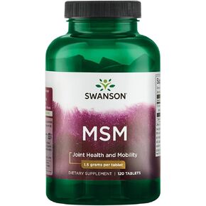 Swanson Msm 1500 Milligrams 120 Tabs