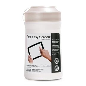 Pdi Easy Screen Cleaning Wipes, 9 X 6, White, 70/Canister, 12/ctn12