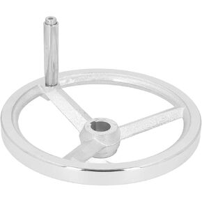 25mm x 250mm Dia Cast ironHandwheel 3 Spoked Machine Tool Hand Wheel with Revolving Handle for Lathes Milling Machines Grinding Machines