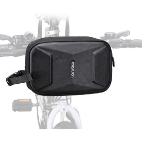 MOSISO Bike Handlebar Bag, Waterproof Bicycle Handlebar Bag, 2.5L Multifunctional Bicycle Bag Bike Saddle Frame bag Crossbody Bag Storage Tool Travel Pouch for Women Men Road Mountain Cycling, Black