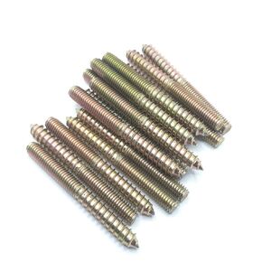 Hanger Bolt M8x100 Double Headed Bolt Self-Tapping Screw for Furniture 15Pcs