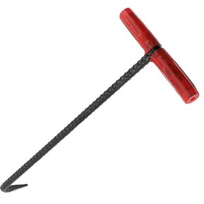 Sewer Manhole Cover Hook Manhole Lifting Manhole Lid Hook T Shaped Handle Hook Manhole Cover Tool Roller Door Hook Manhole t Hook Manhole Lifter Hook Gully Rebar Steel Septic Tank