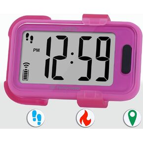 Coolfire 3D Accurate Pedometer for Walking, Simple Step Counter with Large Watch Display, Pedometer for Walking Steps, Calorie and Miles. Fitness Tracker, Auto Set by App