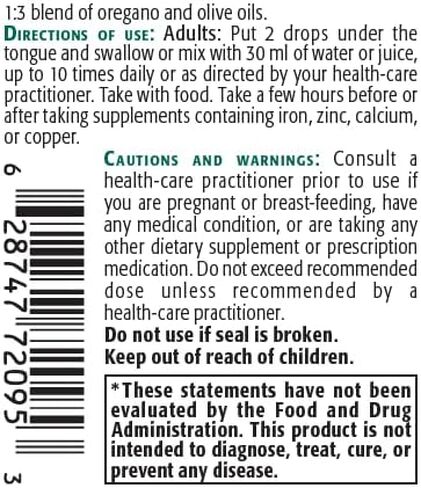 New Roots | Wild Oregano Oil Extra Strong | 93% Carvacrol Oregano Oil Liquid Drops (1 fl oz) | Immune Support Supplement | Highest Concentration of Carvacrol |Alcohol Free, Non GMO, Vegan, Gluten Free in Saudi Arabia