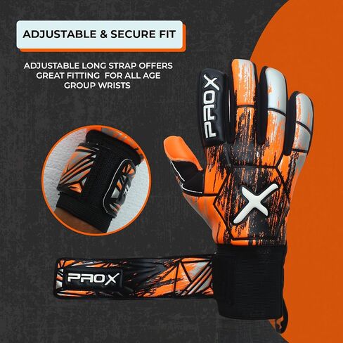 PRO X Soccer Goalie Gloves for Kids with Super Strong Grip, Match & Training Soccer Goalkeeper Gloves Kids, Youth Soccer Gloves, Goalie Gloves Adult in Saudi Arabia