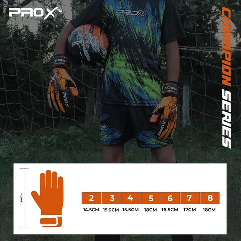 PRO X Soccer Goalie Gloves for Kids with Super Strong Grip, Match & Training Soccer Goalkeeper Gloves Kids, Youth Soccer Gloves, Goalie Gloves Adult in Saudi Arabia