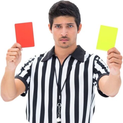 10Pcs Red Yellow Referee Card Set Sports Soccer Referee Warning Cards for Football Soccer Coach and Referee Scorebooks in Saudi Arabia
