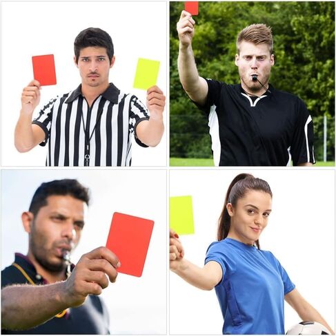 10Pcs Red Yellow Referee Card Set Sports Soccer Referee Warning Cards for Football Soccer Coach and Referee Scorebooks in Saudi Arabia