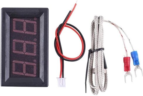 -76-999℉ Green LED Digital high Temperature Precision Thermometer Industrial Thermometer K Type thermocouple M6 Probe DC 12V 24V CAR (Green) in Saudi Arabia