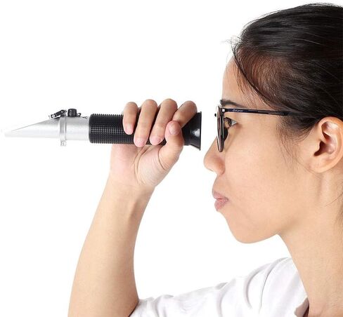 Handheld Wine Refractometer, Professional Alcohol 0-80% Test Refractometer Wine Tester Meter Measure Instrument for Distilled Beverage Rice Wine Maple Syrup Wine Brewing in Saudi Arabia