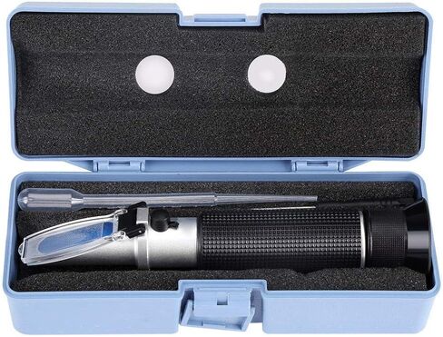 Handheld Wine Refractometer, Professional Alcohol 0-80% Test Refractometer Wine Tester Meter Measure Instrument for Distilled Beverage Rice Wine Maple Syrup Wine Brewing in Saudi Arabia