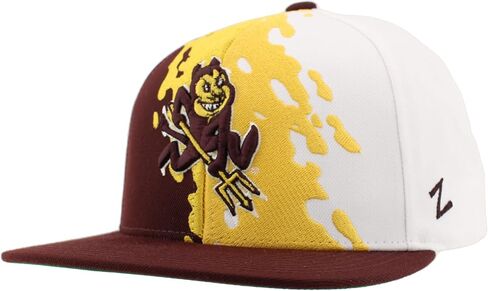 ZHATS NCAA Officially Licensed Hat Flat Snapback Z11 Retro Paintbrush in Saudi Arabia