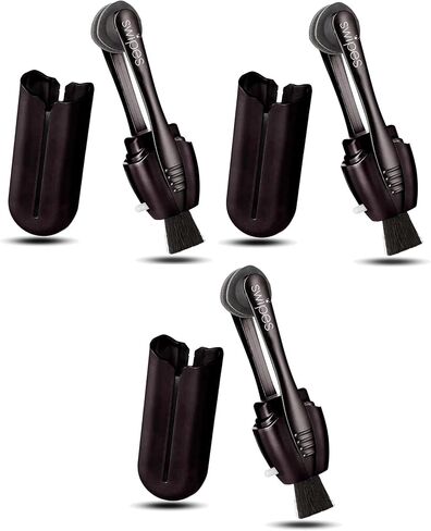 Calabria Swipes Mini Eyeglass Cleaner Carbon Glasses Lens Cleaner Black 3 Pack Sunglass Eye Glasses Cleaner Tool Accessories in Kuwait