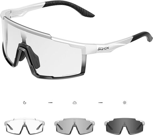 نظارات شمسية رياضية لركوب الدراجات فوتوكروميك للرجال والنساء نظارات MTB الجبلية للحماية من الأشعة فوق البنفسجية أثناء القيادة والجري in Kuwait