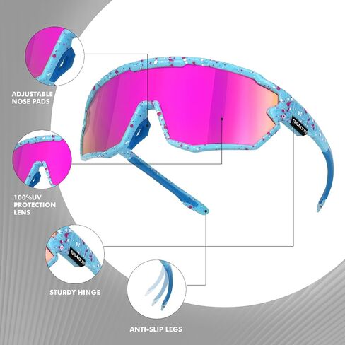 Polarized Sunglasses Cycling Glasses for Adult and Youth Men Women Protection Eyewear Goggles for Baseball in Saudi Arabia