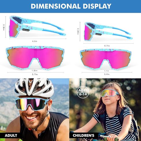 Polarized Sunglasses Cycling Glasses for Adult and Youth Men Women Protection Eyewear Goggles for Baseball in Saudi Arabia