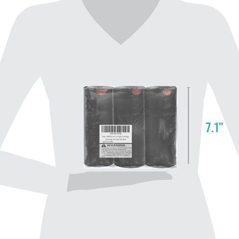 8-10 Gallon Trash Bags Drawstring, 300 Count Bulk, Black & Unscented Multi-purpose Garbage Bags for Business Home Bathroom Kitchen Commercial and Industrial in Saudi Arabia