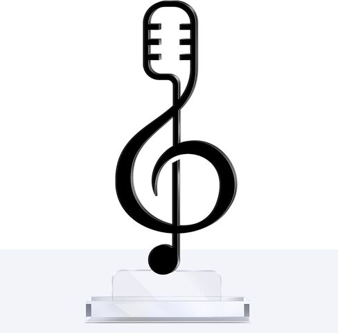 Acrylic Music Appreciation Trophy Award Eighth Note Musical Competition Prize Gift for Musician Teacher Student Music Studio Club in Saudi Arabia