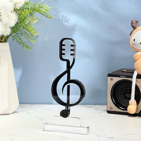 Acrylic Music Appreciation Trophy Award Eighth Note Musical Competition Prize Gift for Musician Teacher Student Music Studio Club in Saudi Arabia