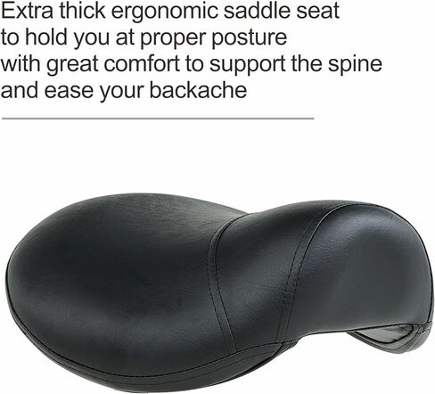 Grace&Grace Ergonomic Rolling Saddle Stool Chair with Wheels Adjustable Swivel Stool with Back and Footrest Heavy Duty for Esthetician, Artist, Dental, Medical, Spa, Salon, Cutting, Home Office in Saudi Arabia