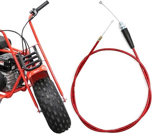 UOIENRT 50 inch Mini Bicycle Throttle Cable Replacement for MB165 196cc 5.5hp MB200 200cc 6.5hp (Black) in Saudi Arabia
