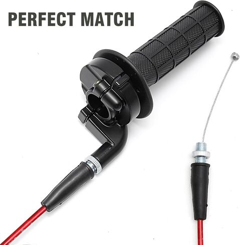 UOIENRT 50 inch Mini Bicycle Throttle Cable Replacement for MB165 196cc 5.5hp MB200 200cc 6.5hp (Black) in Saudi Arabia