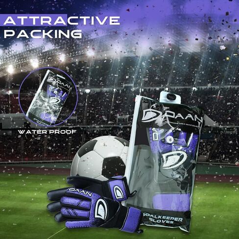Goalkeeper Gloves for Kids Girls Boys Children Youth Football Gloves and Super Strong Grips with Removable Finger Spines Soccer Goalie Gloves 4 Colors in Saudi Arabia