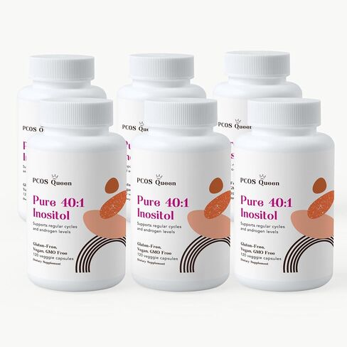 Pure 40:1 Inositol - Myo + D-Chiro Inositol Supplement - for Women with Fertility, Skin, & Menstrual Cycle Needs - 1 Bottle in Saudi Arabia