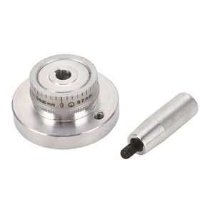 Lathe Handwheel, 58mm Aluminum Alloy Rotating Handle Hand Wheel, Craftsman Table Saw Part with Crank Handles for 0618 CJ18A 7x12 7x14