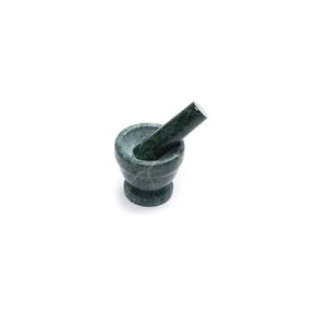 Fox Run Marble Mortar and Pestle, Green , 3"