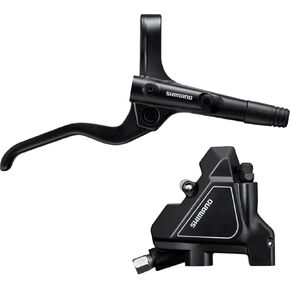 SHIMANO Altus BL-MT201/BR-UR300 Disc Brake and Lever - Rear, Hydraulic, Flat Mount, Resin Pads, Black
