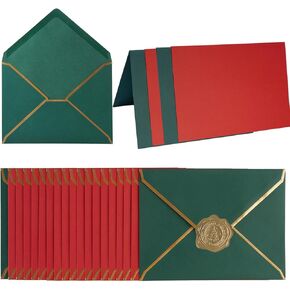 50 Pack A4 Envelopes with 4x6 Folded Cards and Gold Stickers, 4x6 Gold Envelopes for Office, Wedding, Invitations, Graduation, Baby Shower (Cream Color, 4x6)