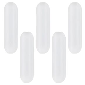 10 Pieces 30 mm(1.18 inch) PTFE Magnetic Stirrer Mixer Stir BarLaboratory Bar, Stir Plate Bar, Stir Plate Magnet White Color