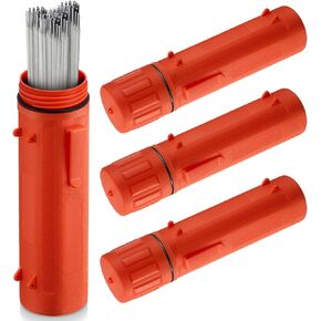 Zonon 4 Pcs Electrode Rod Storage Tube 14 Inch Welding Rod Storage Airproof Welding Rod Container Waterproof Welding Rod Holder for Welding Rod Canister (Blue)