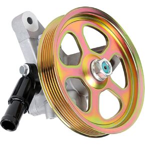 Power Steering Pump with Pulley Power Steering Pump Fits for 2006-2007 Accord, 2005-2010 Odyssey, 2005-2008 Pilot, 2003-2013 MDX 3.0L 3.5L 3.7L Replace OE 21-5442 56110PVJA01