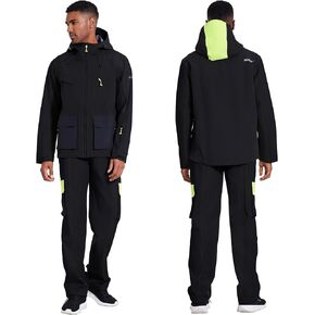 ملابس عمل احترافية للرجال: سترة وسروال متينة مقاومة للماء وقابلة للتنفس - تصميم متعدد الجيوب in Kuwait