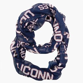 Littlearth UConn Huskies NCAA Sheer Infinity Scarf