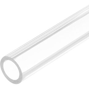 uxcell Clear Rigid Acrylic Pipe 21mm(13/16") ID x 25mm(1") OD x 305mm(12") Round Tube Tubing