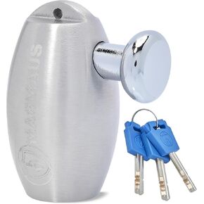 Magmaus® MBL02 [Never-Rust] Disc Brake Lock - [High Security] [304 Stainless Steel] - Weatherproof - Reminder Cable - Suitable for Motorcycles, Mopeds, Bikes