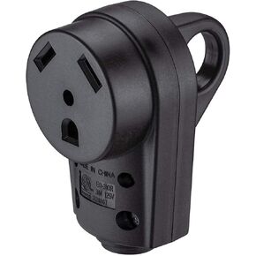 Miady 30AMP RV Replacement Female Plug with Easy Unplug Design, ETL Certified