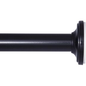 Sun Zero SN45056 Blackout Room Darkening Tension Rod, 28-60" Adjustable Length, Silver Finish, 5/8" Diameter Steel Tube