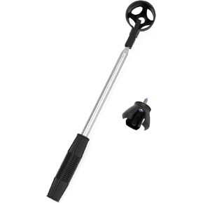 QWORK Stainless Steel Telescopic Golf Ball Retriever, Extendable up to 9 Feet with Automatic Locking Scoop, Lightweight and Rust-Resistant