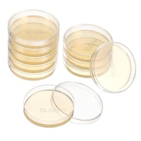 Healeved Prepoured Agar Plates 10pcs 7cm Agar Petri Dishes Science Experiment Supplies for Mushroom Cultivation and Science Fair Projects