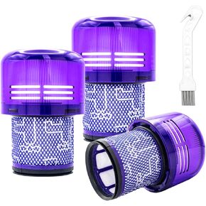 3 قطع استبدال مرشح V11، استبدال مرشحات الفراغ v11 مع فرشاة نظيفة متوافقة مع Dyson V11 Torque Drive V11 Animal V11 Complete V11 Extra، V11 استبدال فلتر قابل للغسل