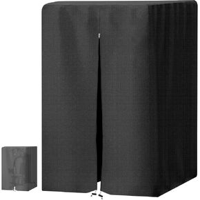 MRWiZMS Protective Cover for Home Gym Set with Waterproof Zipper, Waterproof Cover for Power Tower/Pull Up Dip Station Heavy Duty, 420D Oxford Cloth UV Resistant, Dustproof, Universal