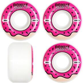 53mm - 99a Skateboard Wheels for Tricks, Skateparks, Street Skating, Cruising, Wear Resistant, Set of 4