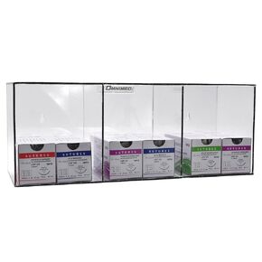 Omnimed Suture Storage Rack, Acrylic, Top Loading, Front Rail, Holds Multiple Suture Sizes (Suture Transport Cart)