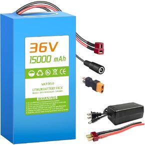 36V/48V Lithium-ion Ebike Battery with BMS, Compatible with 200W-1200W Motors, for Electric Bikes, Scooters, ATVs, Electric Dirt Bikes, Solar Storage and More (36V 8AH(100W-600W))