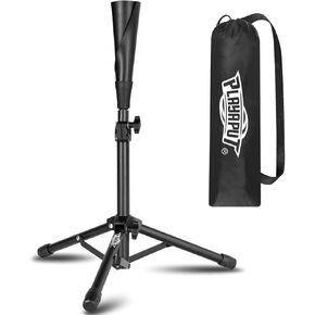 Baseball Tee For Kids, Height Adjustable 20 to 29 Inches Batting Tee,Easy Collapsible Hitting Tee With Handrolled Rubber Tee,Tripod Stand Travel Tee,Portable Baseball Batting Tee With Handbag